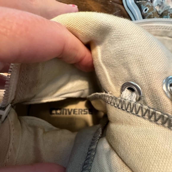 RARE Converse Knee High XXHI Patchwork sneaker Women's S6 UNIQUE & CUTE VINTAGE - Picture 9 of 16